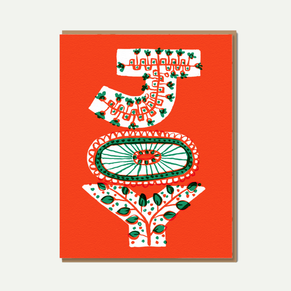 EP Swedish Folk Joy Letters Card