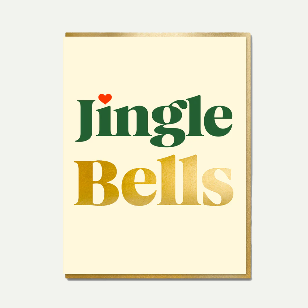 Serif Jingle Bells Card