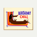 F&L Deck Chair Dachshund Card