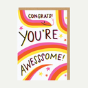 Congrats You're Awesssome Greeting Card