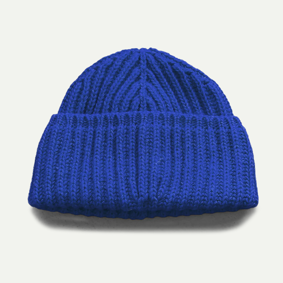 Blue Cousteau Wool Beanie