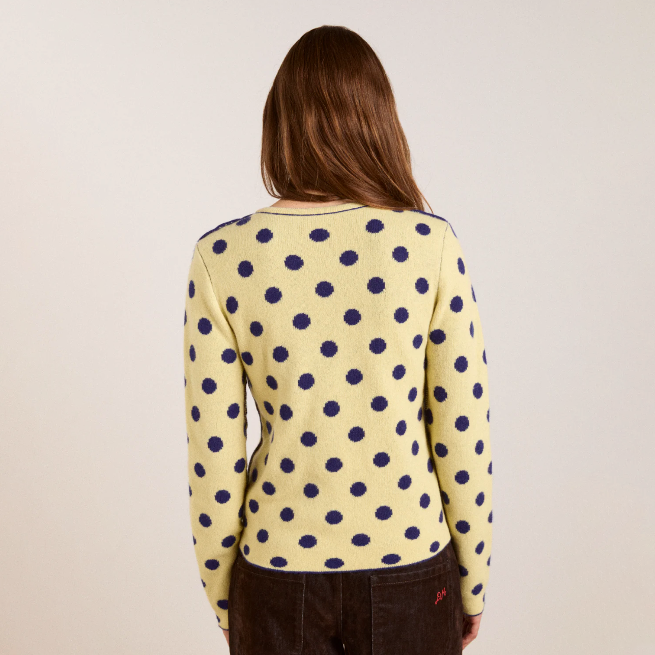 Navy/Butter Tabitha Reversible Cardigan