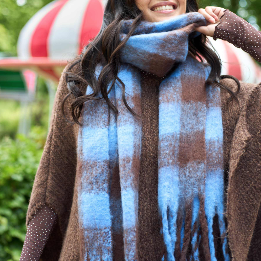 Blue/Mocca North Scarf