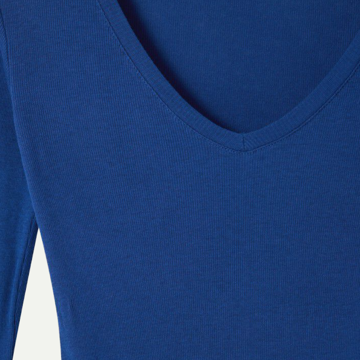 Vintage Indigo Blue Massachusetts Long Sleeve T-Shirt