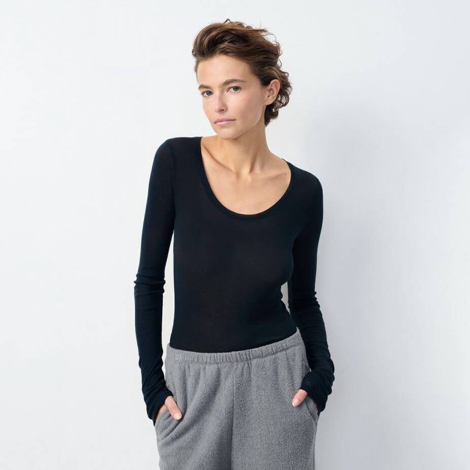 Charcoal Massachusetts Long Sleeve T-Shirt