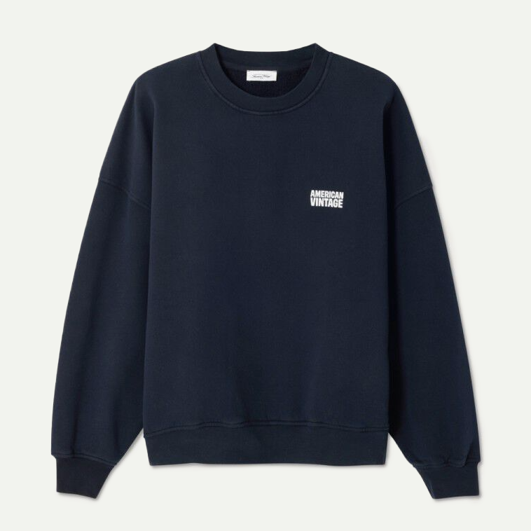 Vintage Navy Plizzy Sweatshirt
