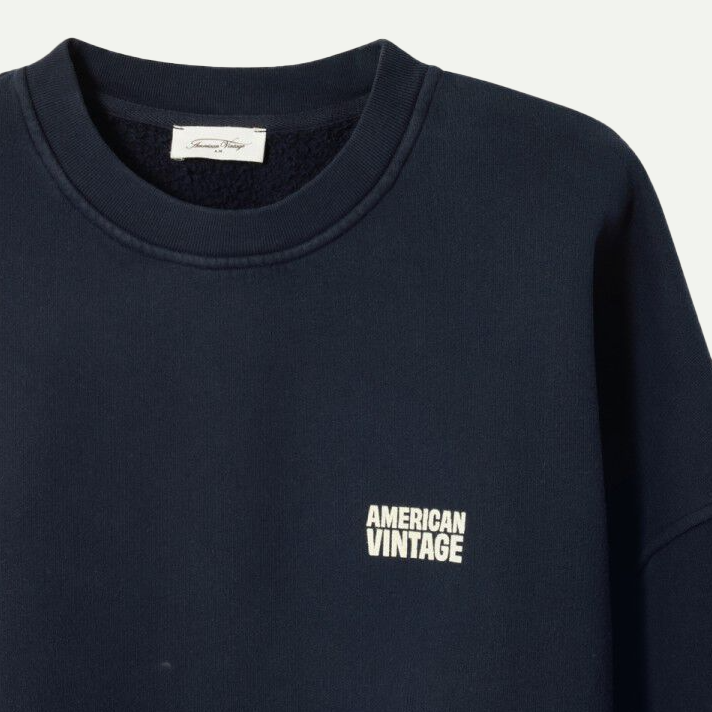 Vintage Navy Plizzy Sweatshirt