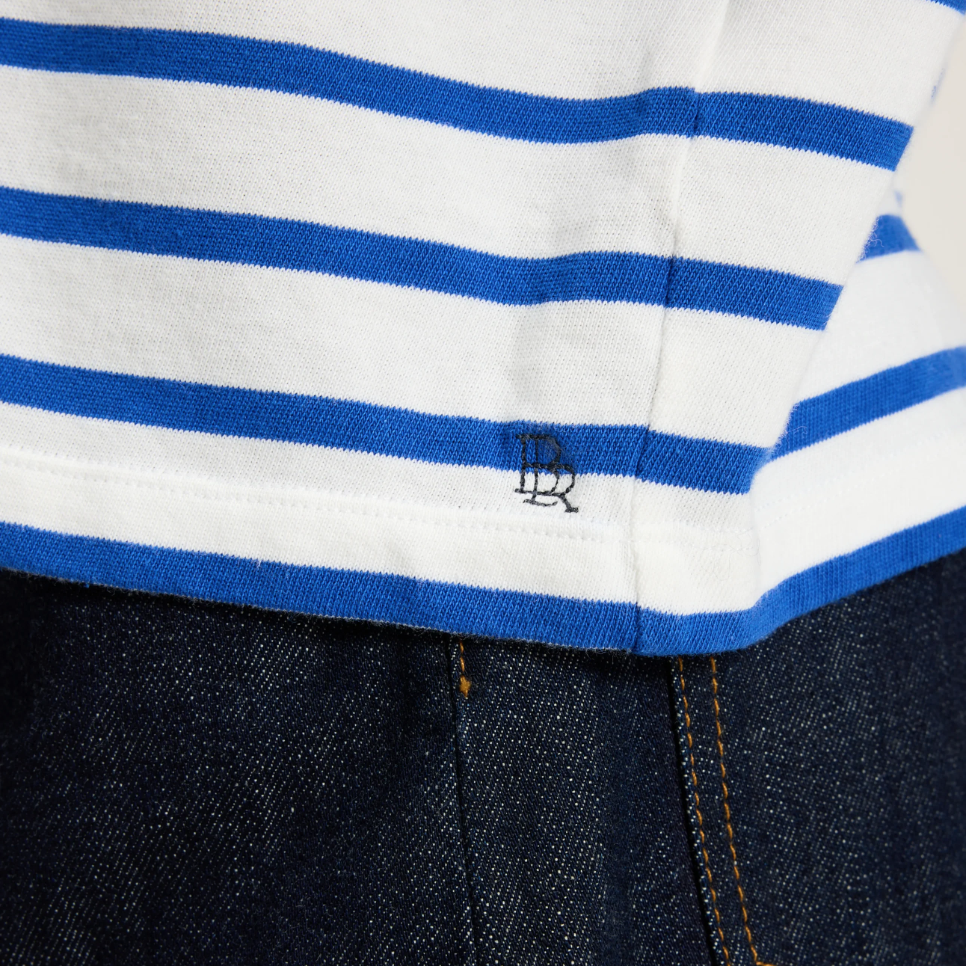 Stripe C Maow Crewneck T-Shirt