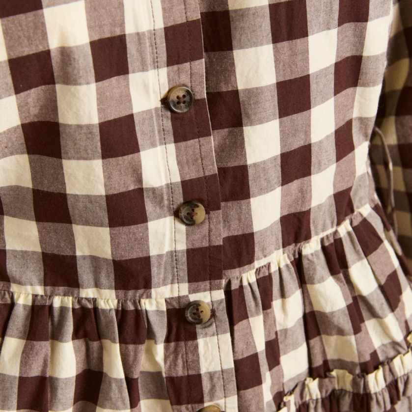 Butter Gingham Madison Blouse