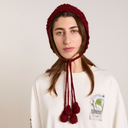 Burgundy Crochet Bonnet
