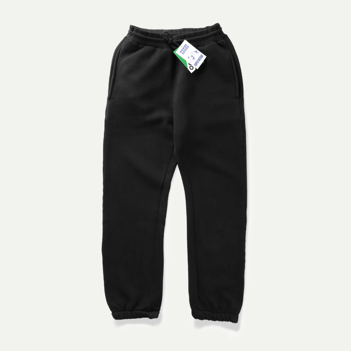 Black Super Weight Sweatpants