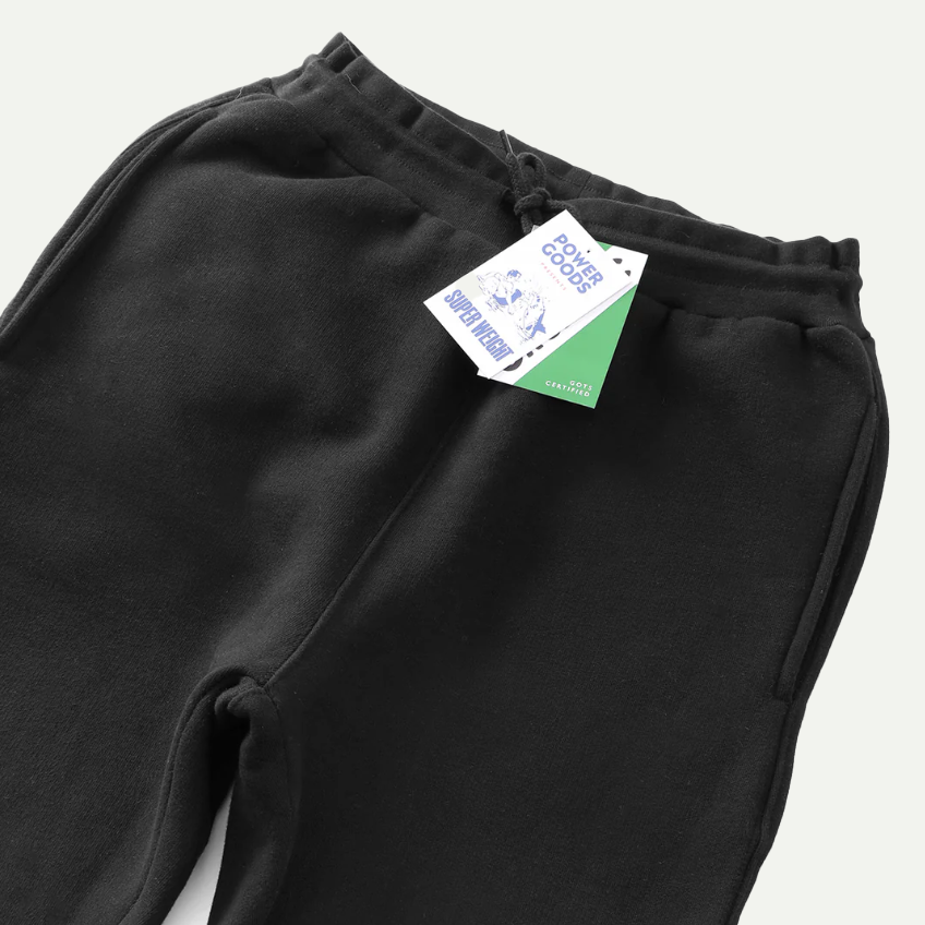 Black Super Weight Sweatpants