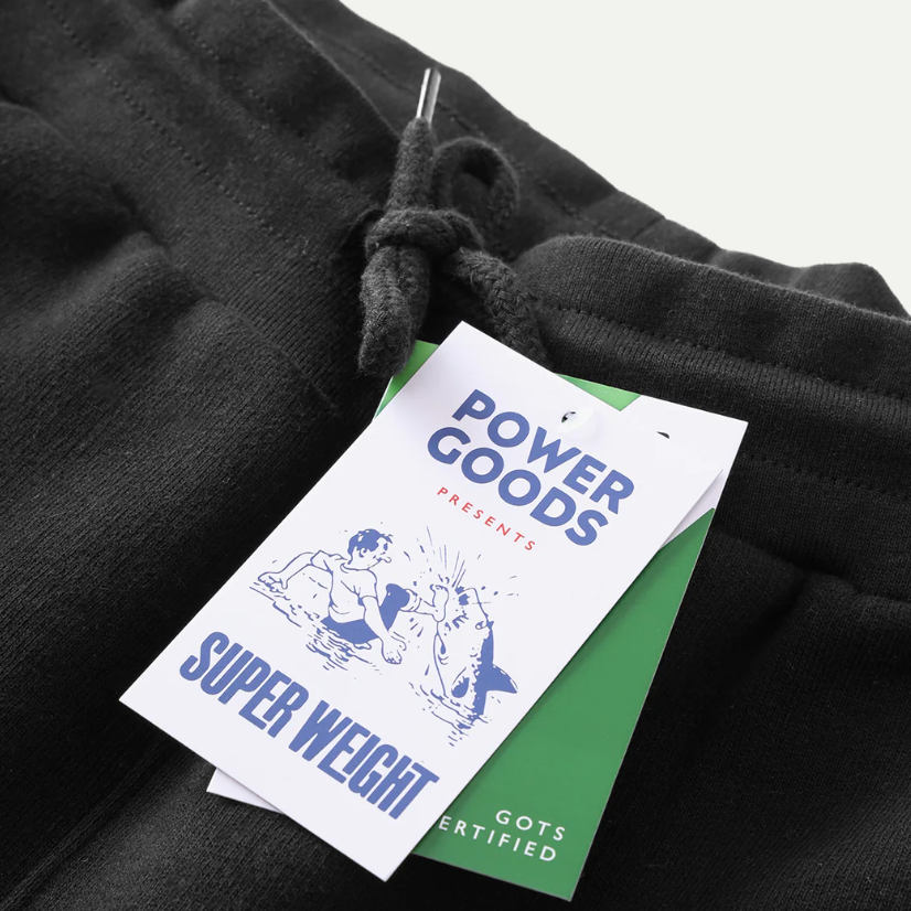 Black Super Weight Sweatpants