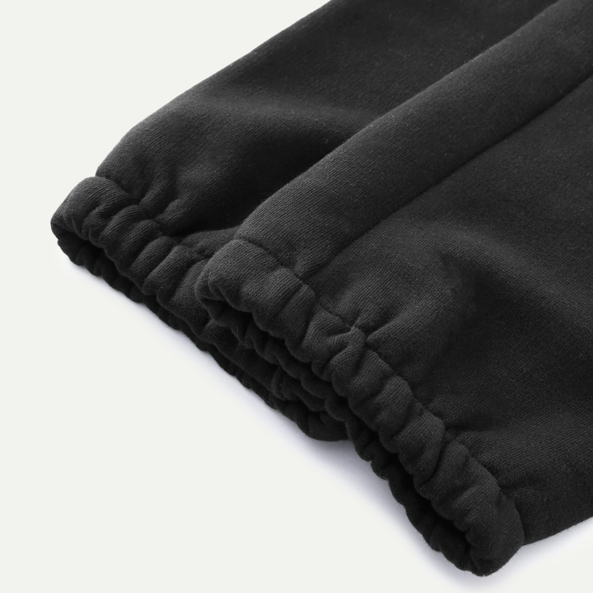 Black Super Weight Sweatpants