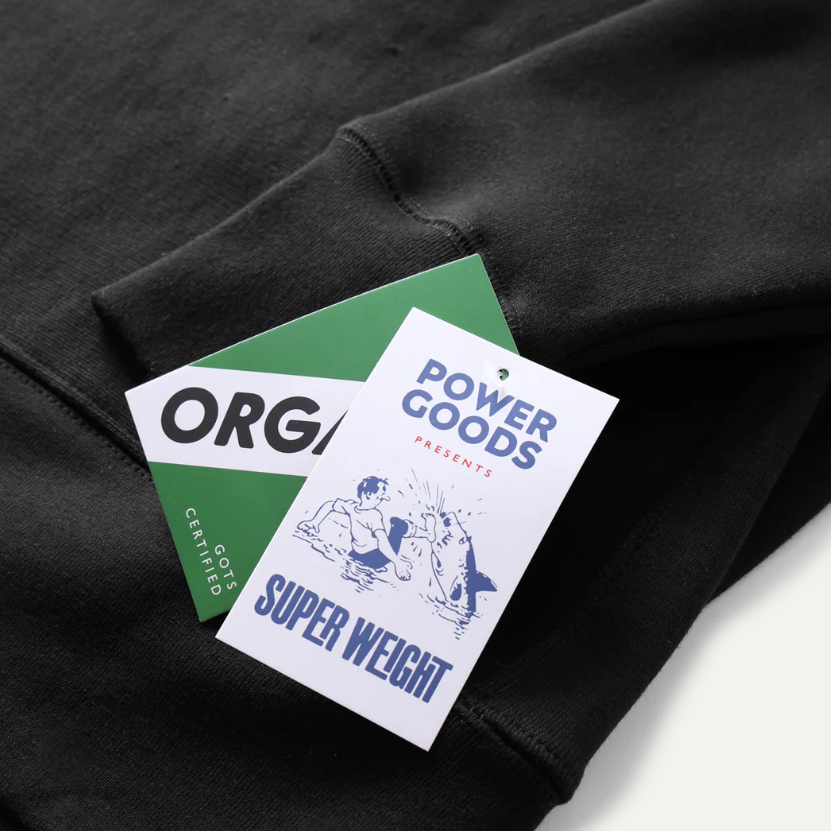 Black Super Weight Crewneck