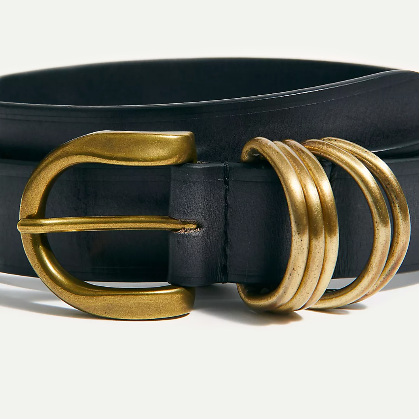 Black Rori Leather Belt