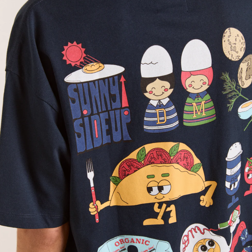 Navy All Day Breakfast T-Shirt