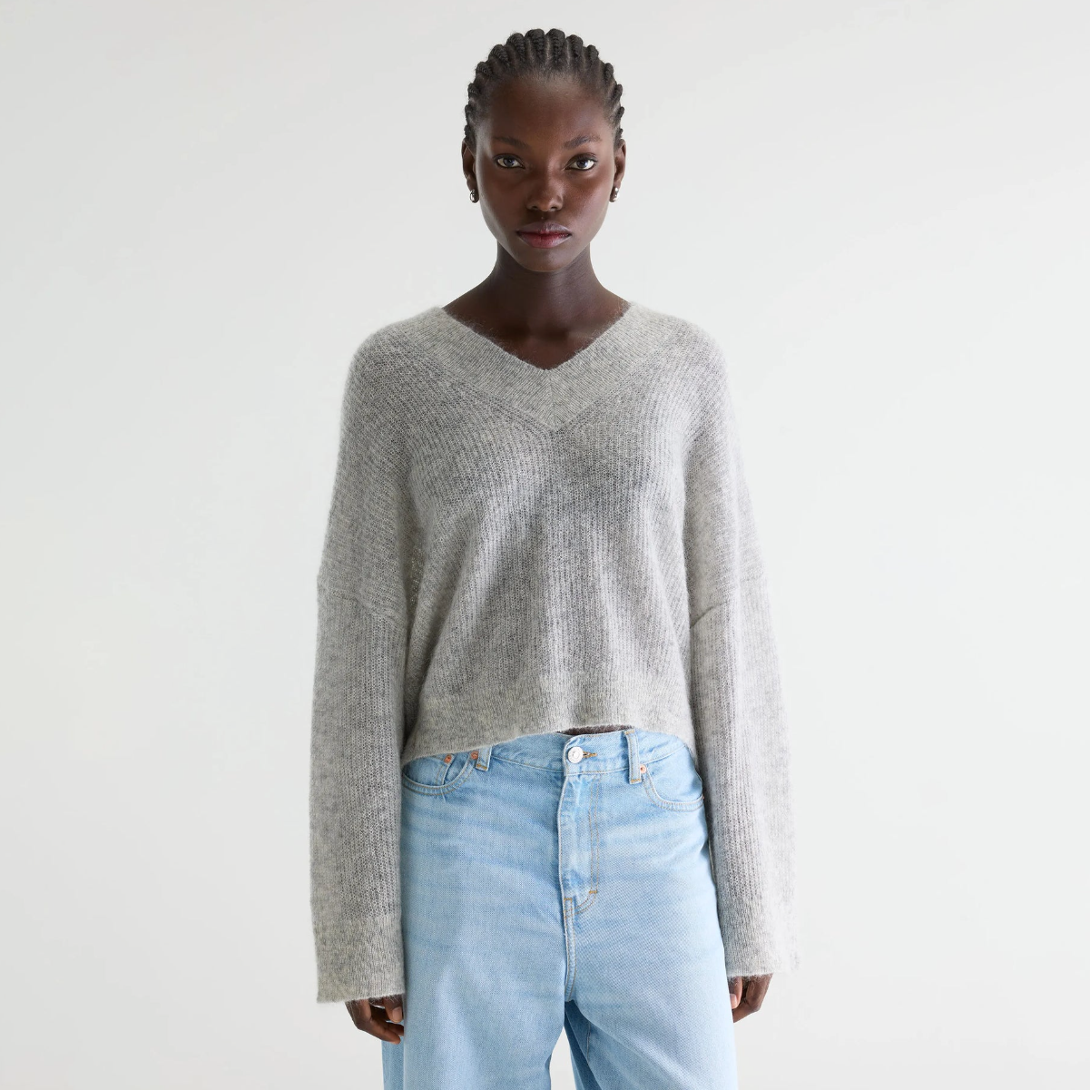 Light Grey Arco Knit Sweater