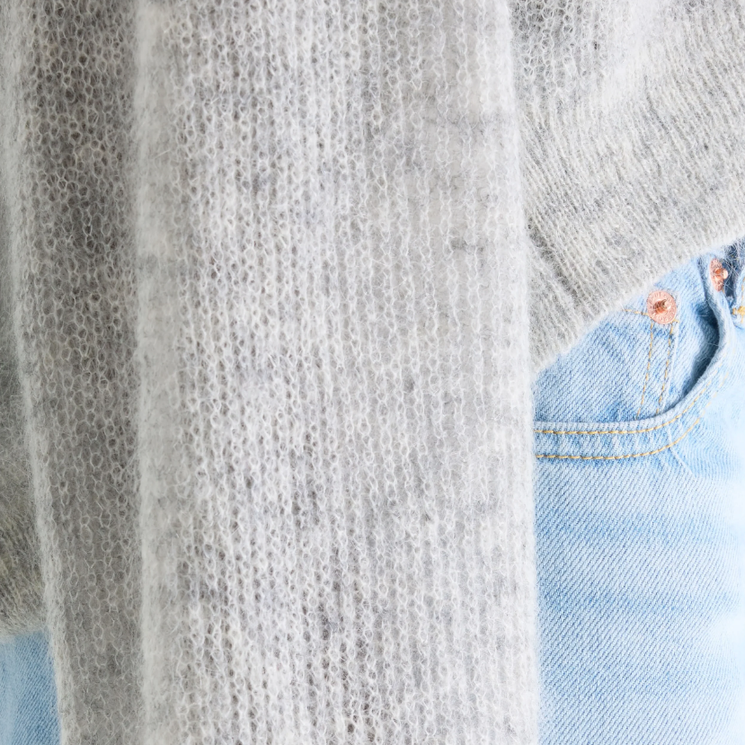 Light Grey Arco Knit Sweater