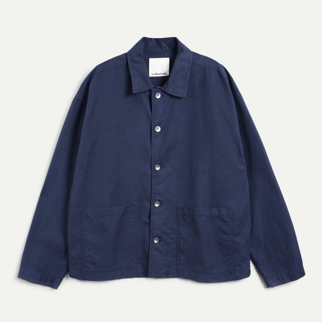 Navy Micro Canvas PJ Jacket