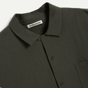 Dark Green Seersucker Malick Shirt