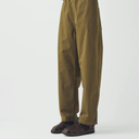 Khaki Gabriel Garment Dyed Twill Trouser