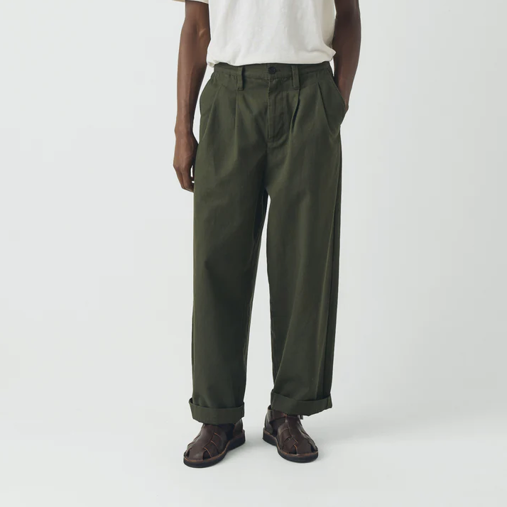 Kale Bill Cotton Wide Leg Trousers