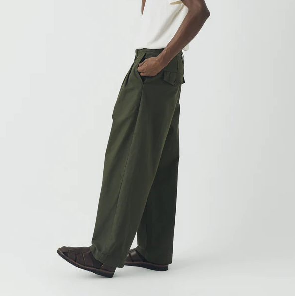 Kale Bill Cotton Wide Leg Trousers