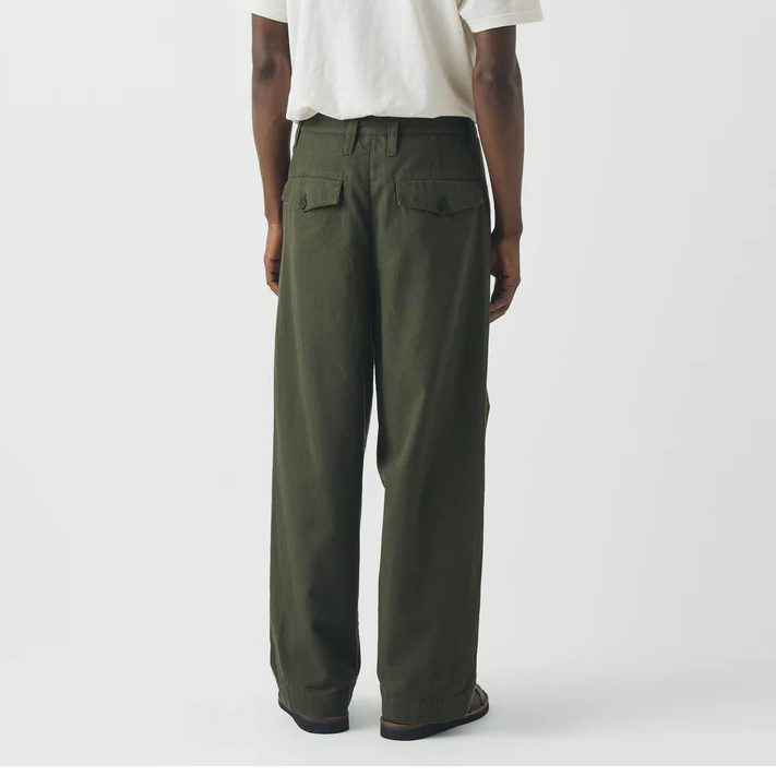 Kale Bill Cotton Wide Leg Trousers