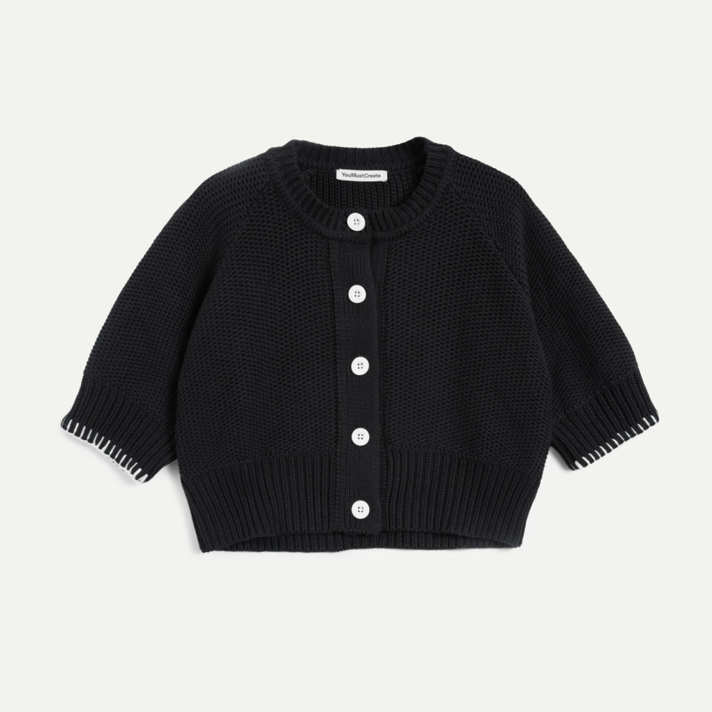 Black Kwai Knit Cardigan