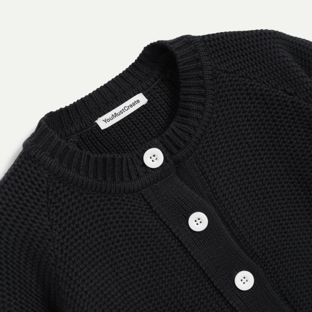 Black Kwai Knit Cardigan