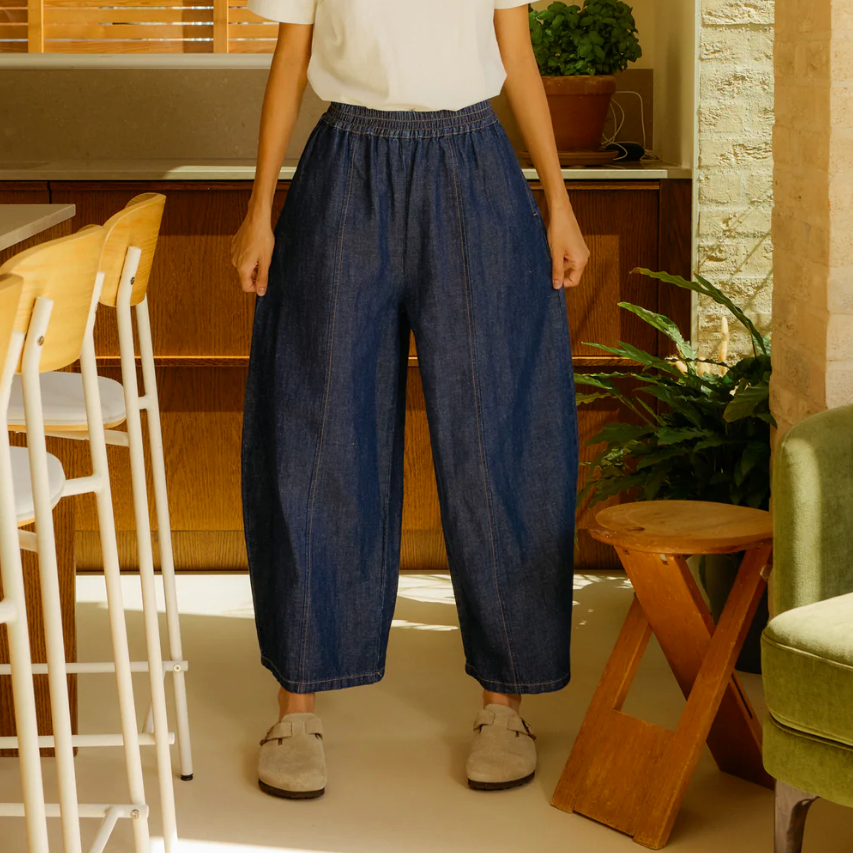 Indigo Denim Chambray Grant Trouser