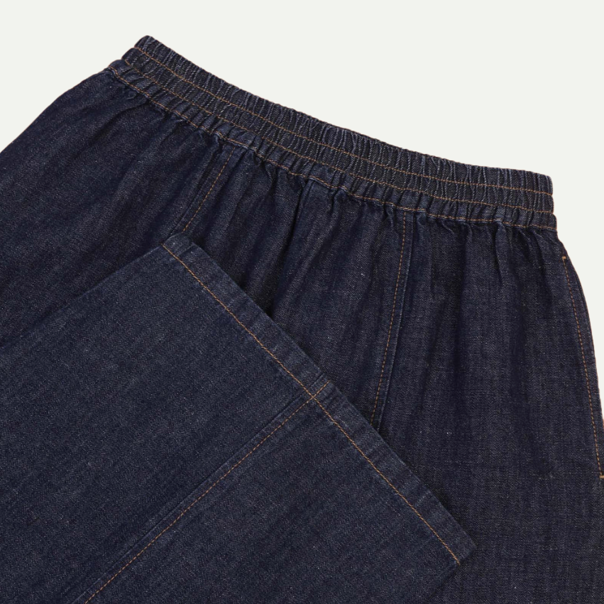 Indigo Denim Chambray Grant Trouser
