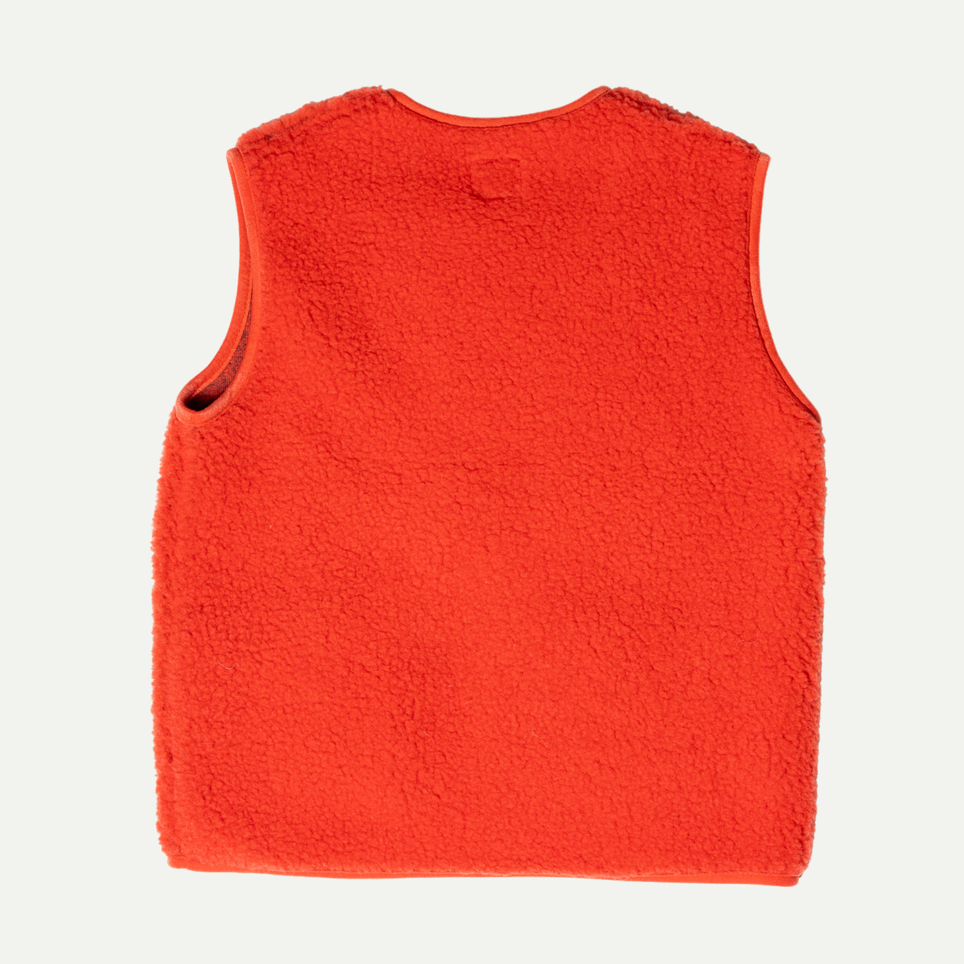 Ultralight Coral Pepitko Wool Fleece Vest