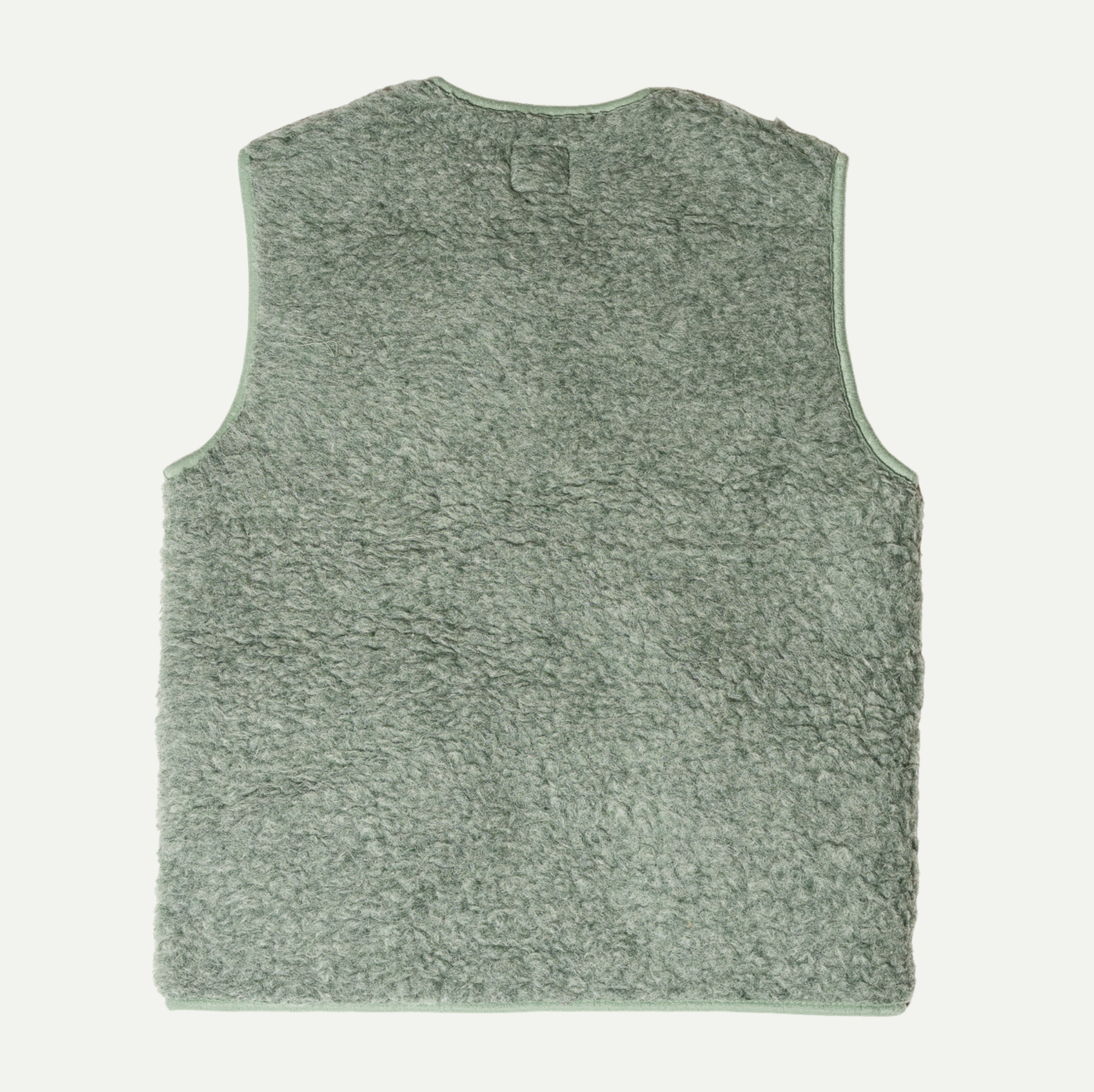 Green Pepitko Wool Fleece Vest