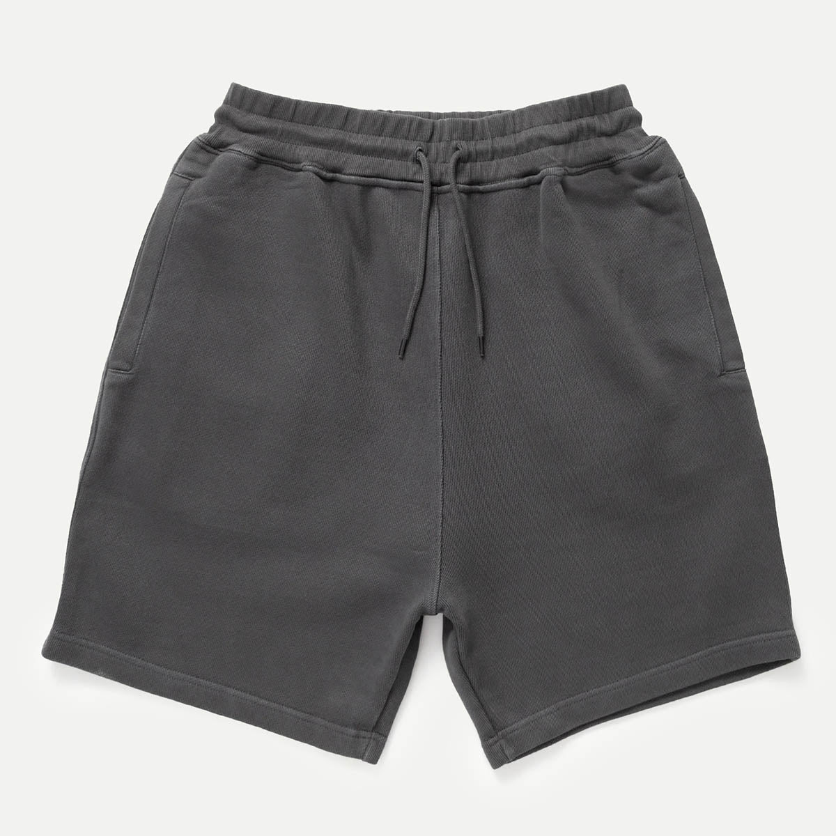 Washed Black  Loopback Crewneck Sweat Shorts