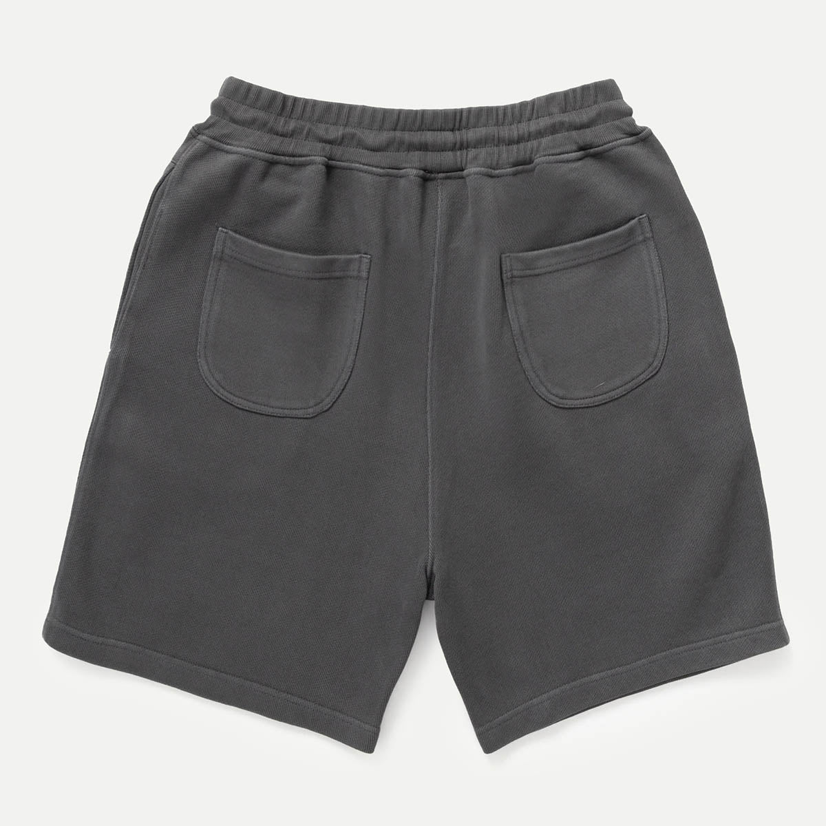 Washed Black  Loopback Crewneck Sweat Shorts