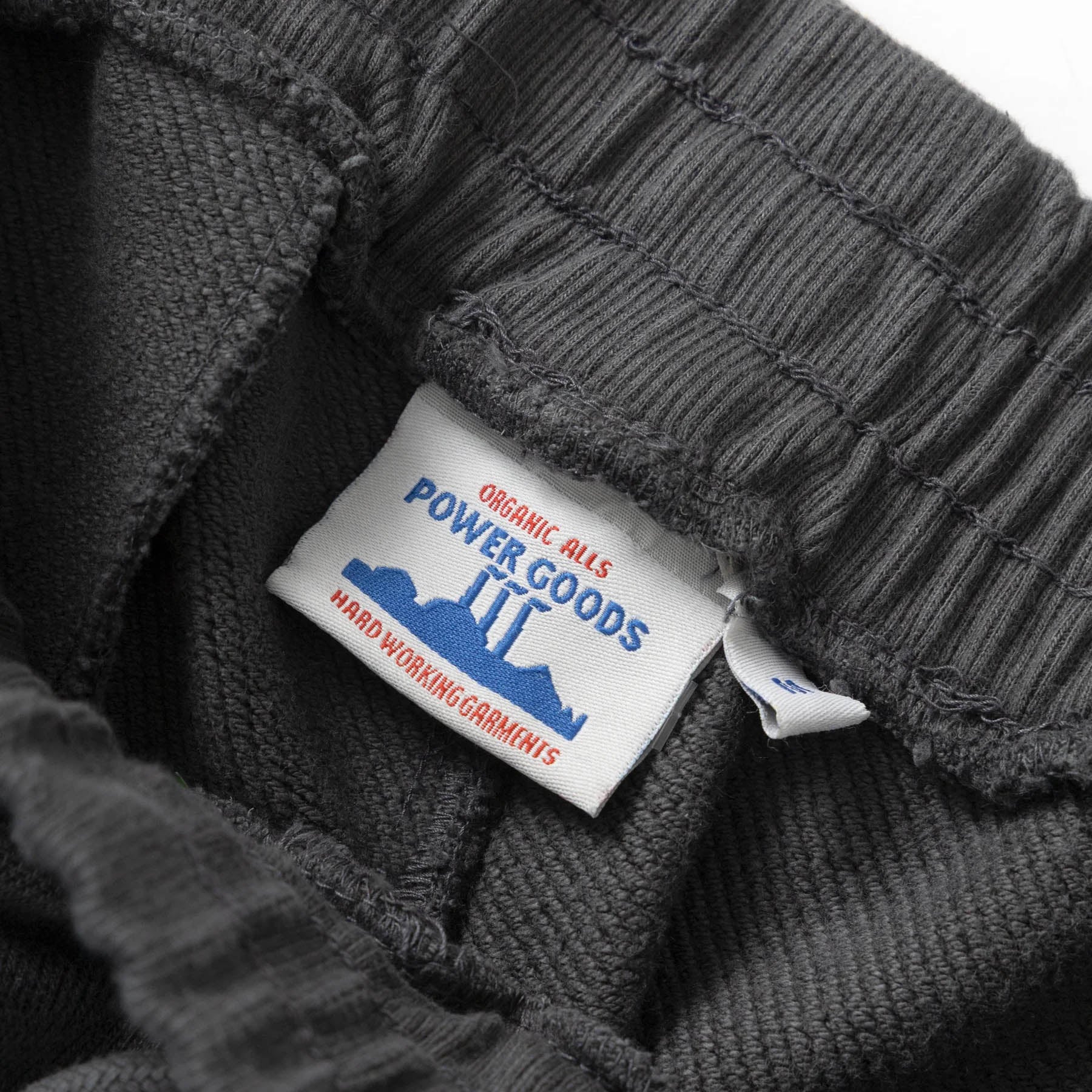 Washed Black  Loopback Crewneck Sweat Shorts