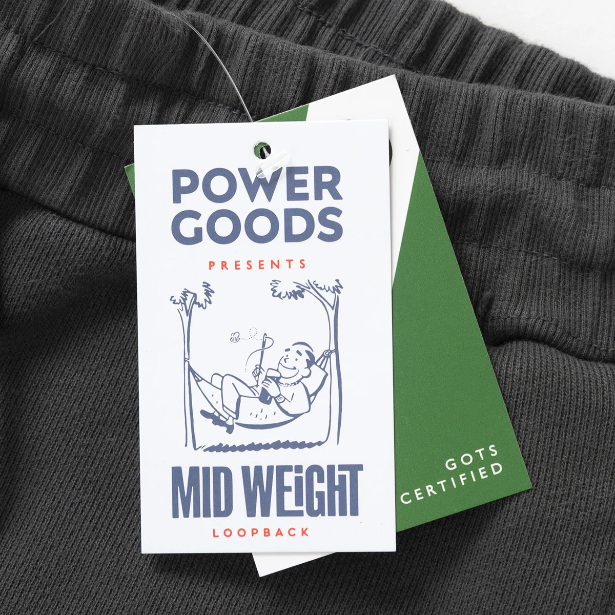 Washed Black  Loopback Crewneck Sweatpants