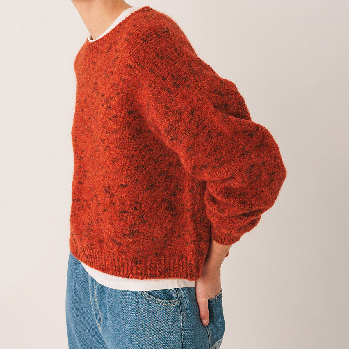 Terracota Mohair Crop Sweater