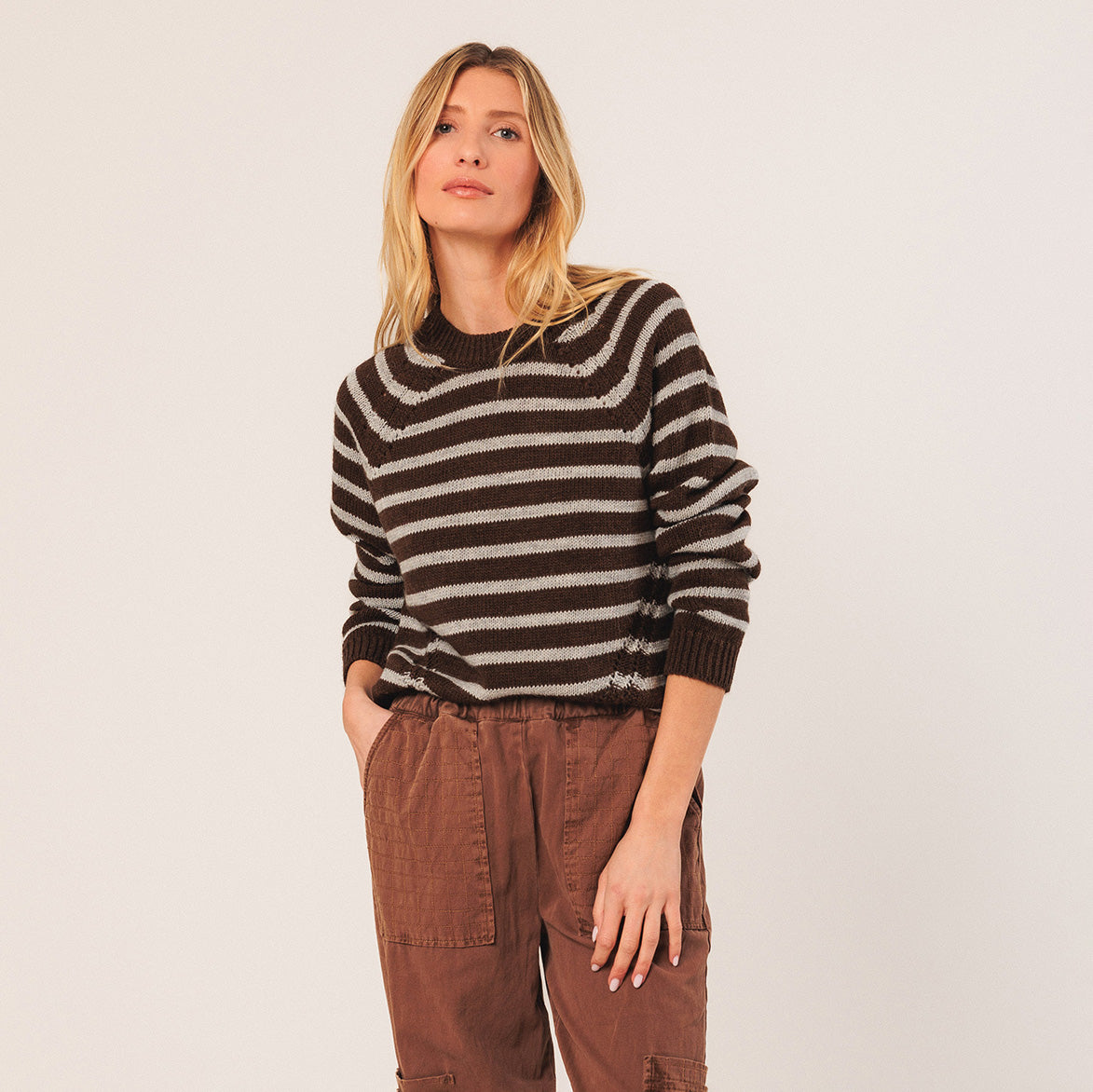 Chocolate Striped Sweater