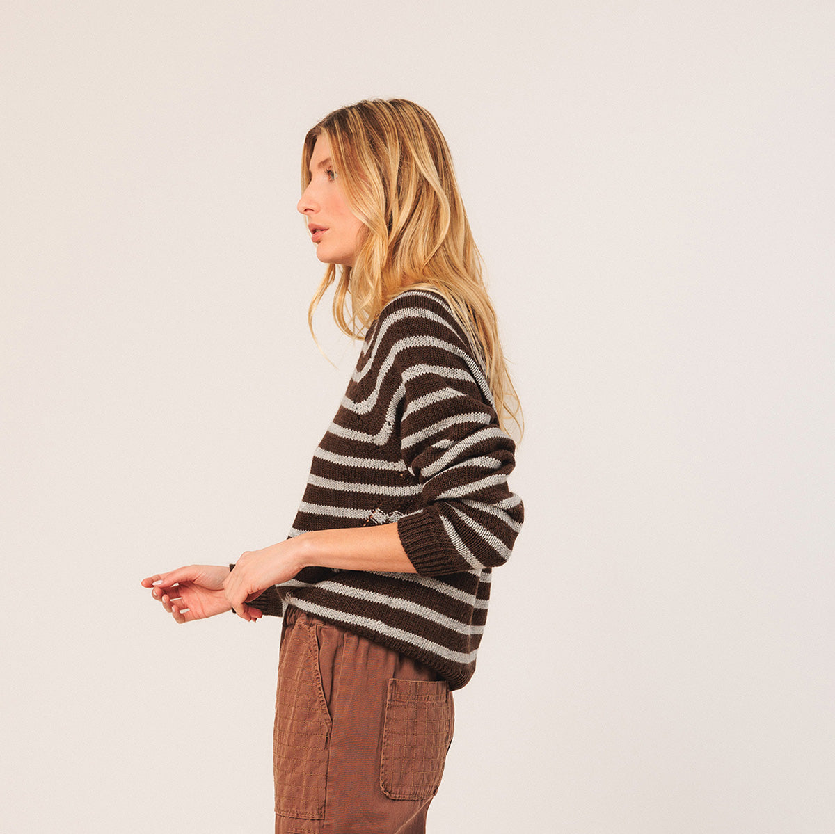 Chocolate Striped Sweater