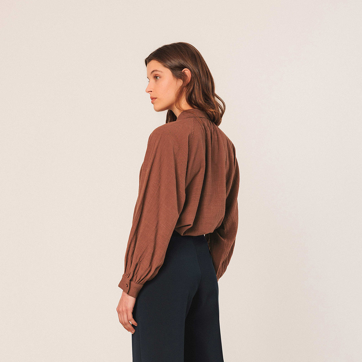 Tabaco Crepe Cotton Shirt