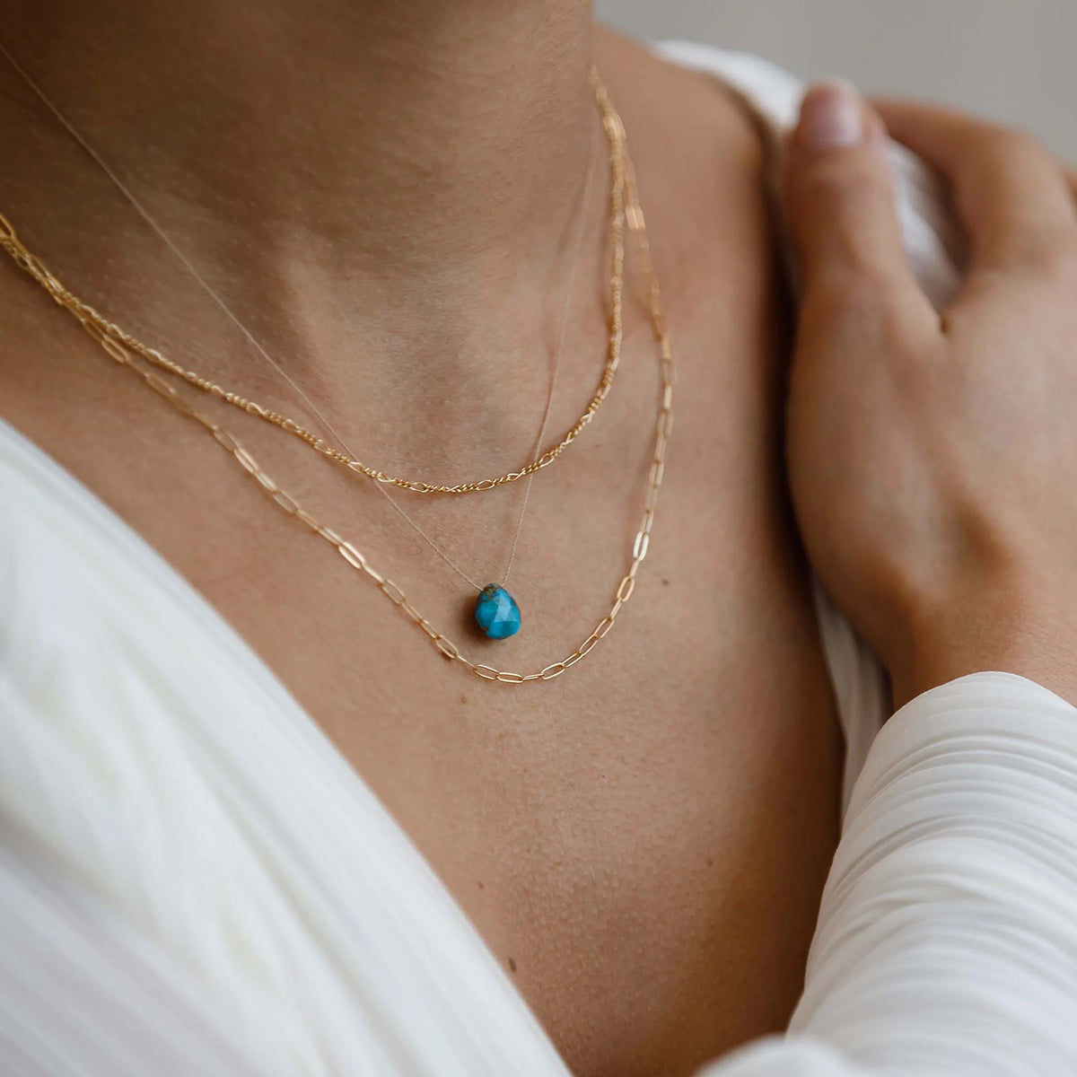 Wanderlust Life Mohave Turquoise Fine Cord Necklace