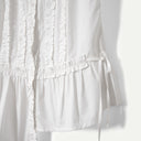 White Leighton Ruffle Blouse