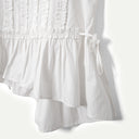 White Leighton Ruffle Blouse