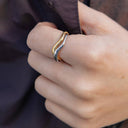 Gold and Silver Entwined Ring