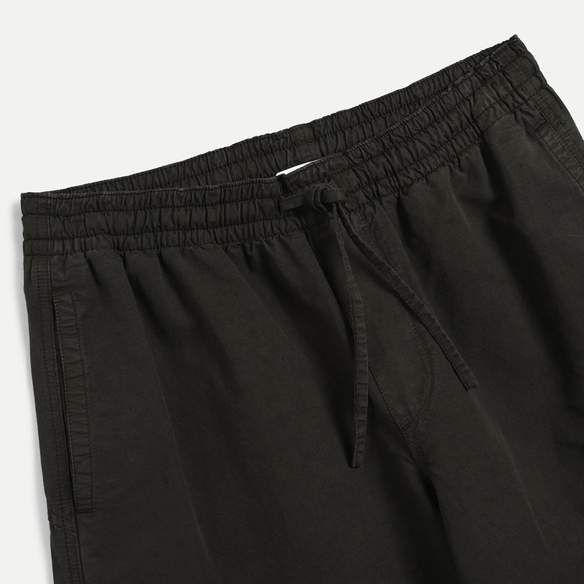 Dark Green Garment Dyed Linen Alva Skate Trouser