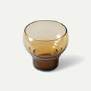 Amber 70s Glassware Bulb Glasses