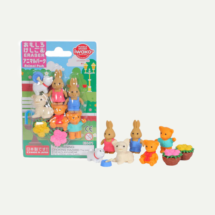 Animal Park Themed Erasers